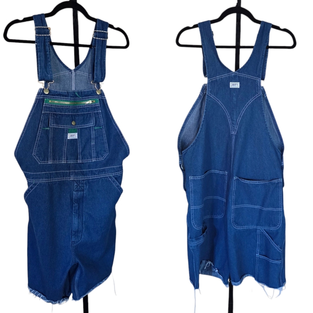 Liberty Unisex Blue Denim Cut Off‎ Overalls